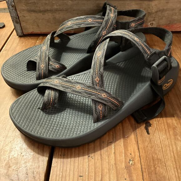 CHACO Men\'s Z/2 Classic Vibram Performance Sandals Hiking Size 9 Charcoal Gray main image 6